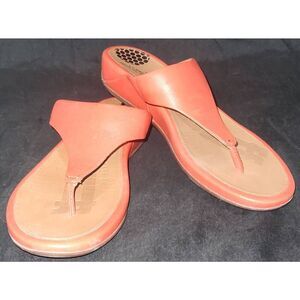 FitFlop FF2 Banda Orange Soft Leather Lightweight between toe Sandals - 7.5/EU 3
